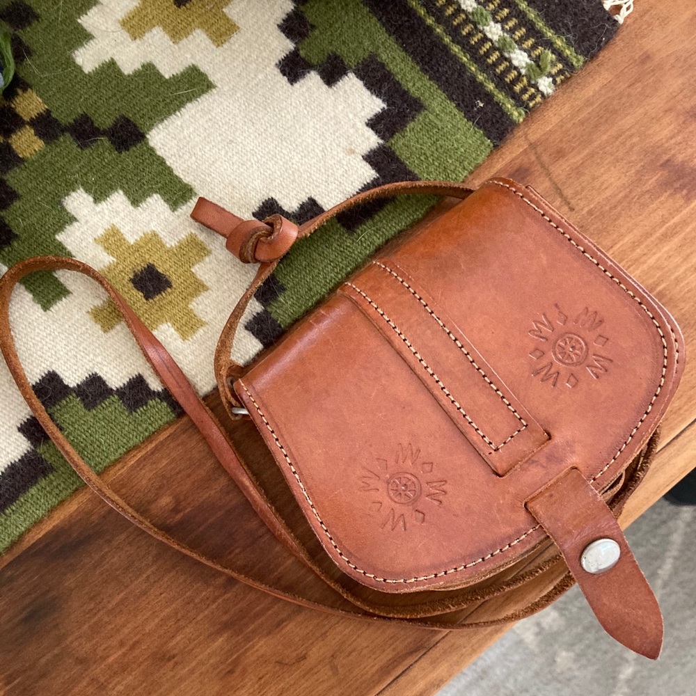 Artisan Leather Crossbody Purse